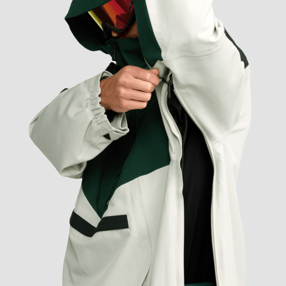 Volcom Brighton Pullover 15K Snow Jacket Stone