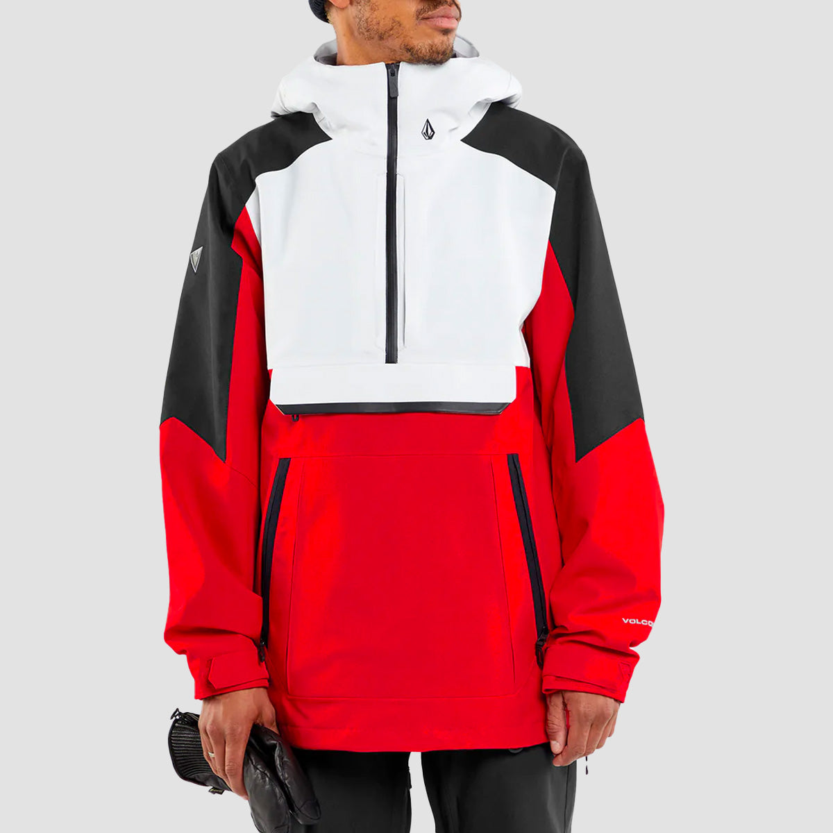 Volcom Brighton Pullover Snow Jacket Red