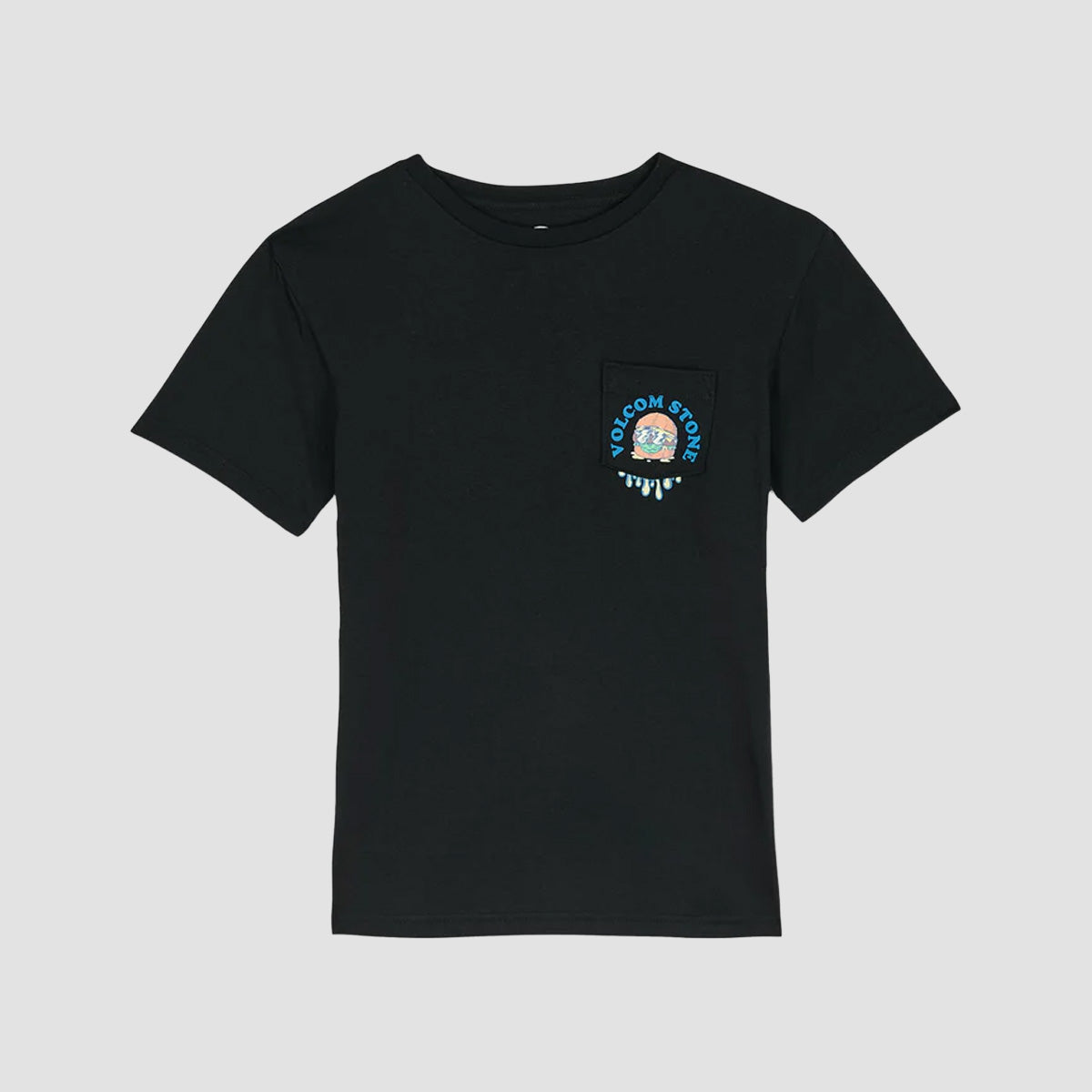 Volcom Burgstone Pocket T-Shirt Black - Kids
