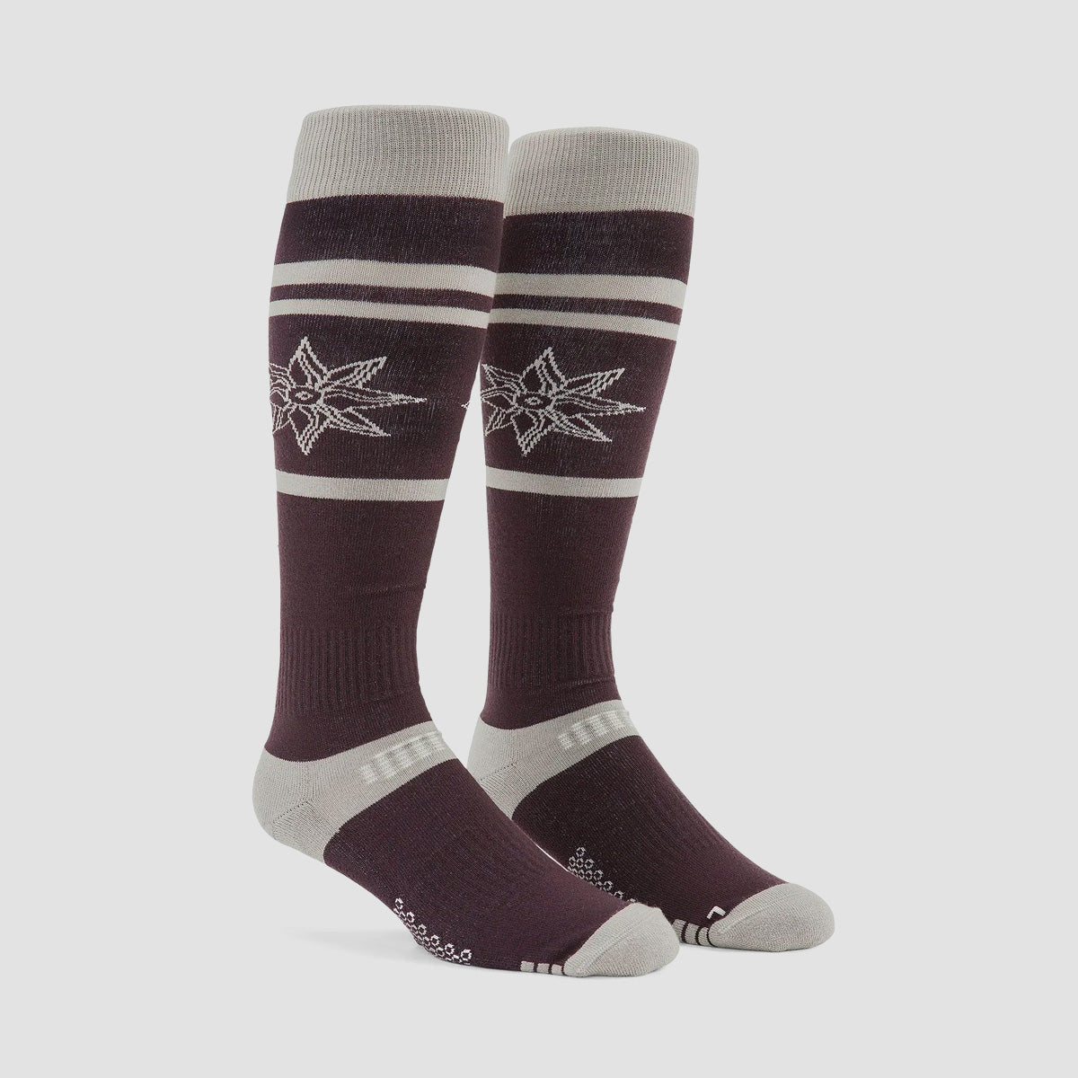 Volcom Cave Snow Socks Maroon