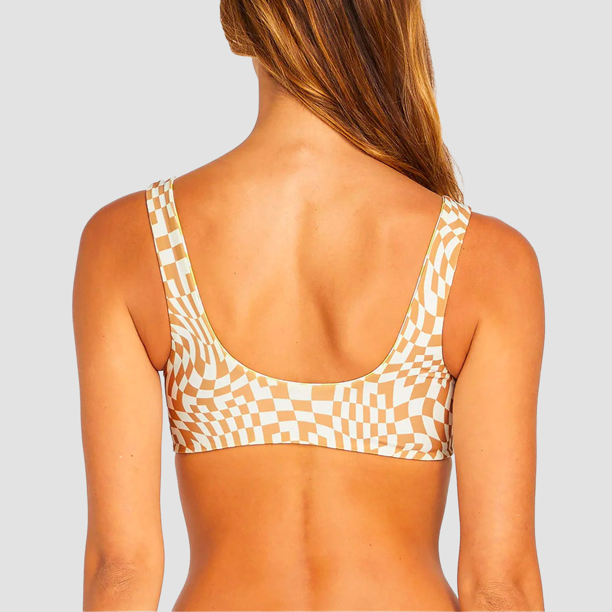 Volcom Check Her Out Scoop Reversible Bikini Top Limeade - Womens