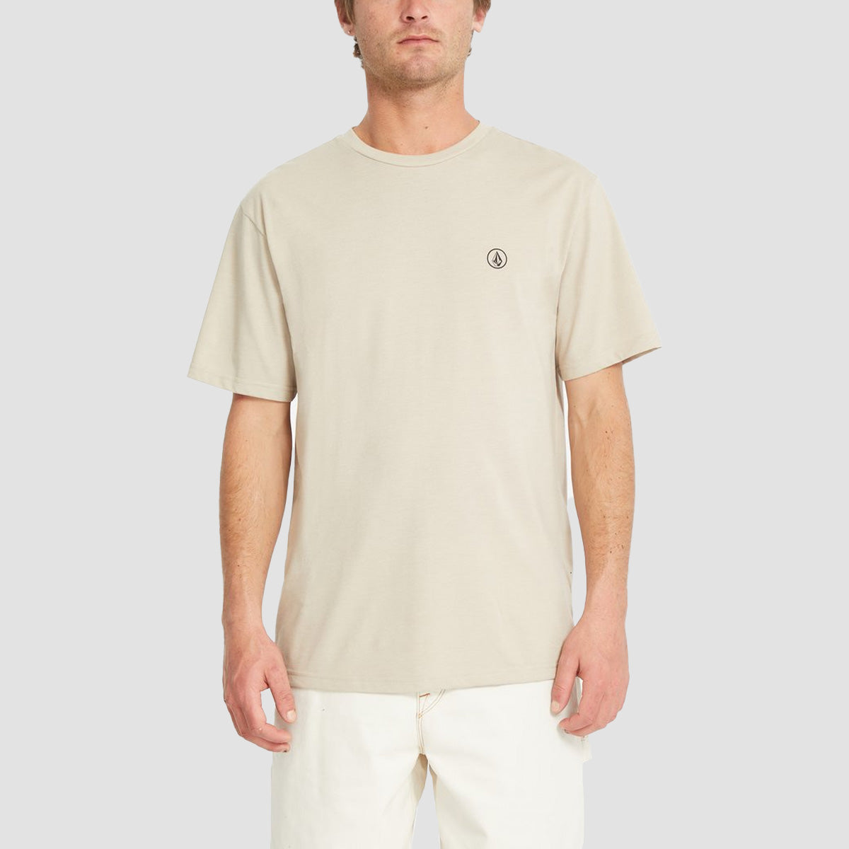 Volcom Circle Blanks HTH T-Shirt Light Khaki