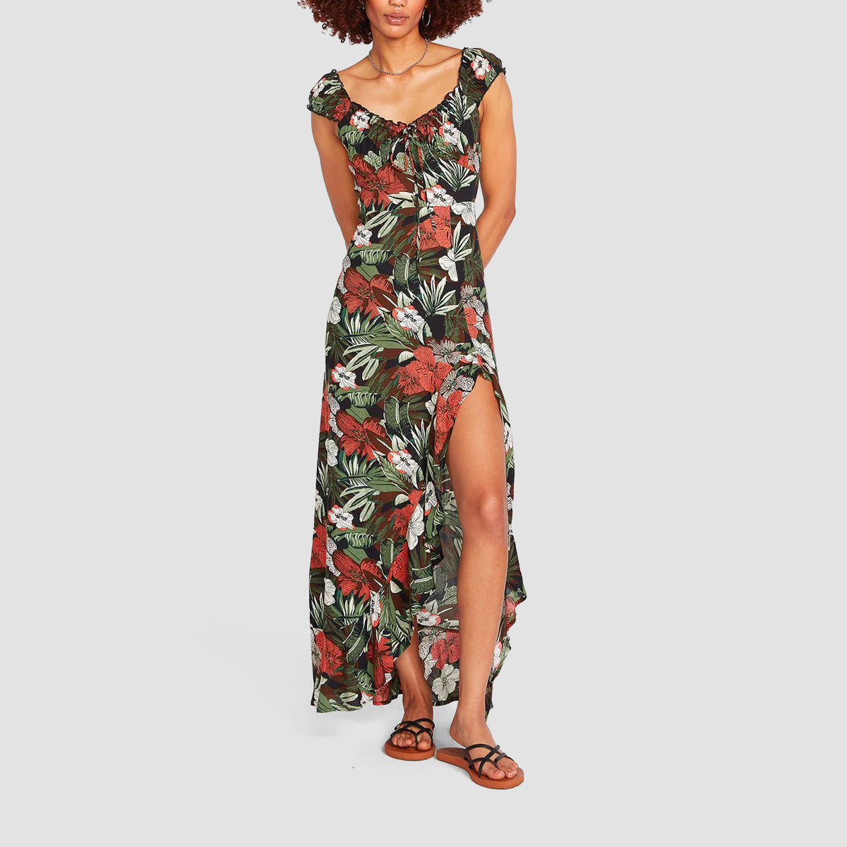 Volcom Coco Ho Dress Black Combo - Womens