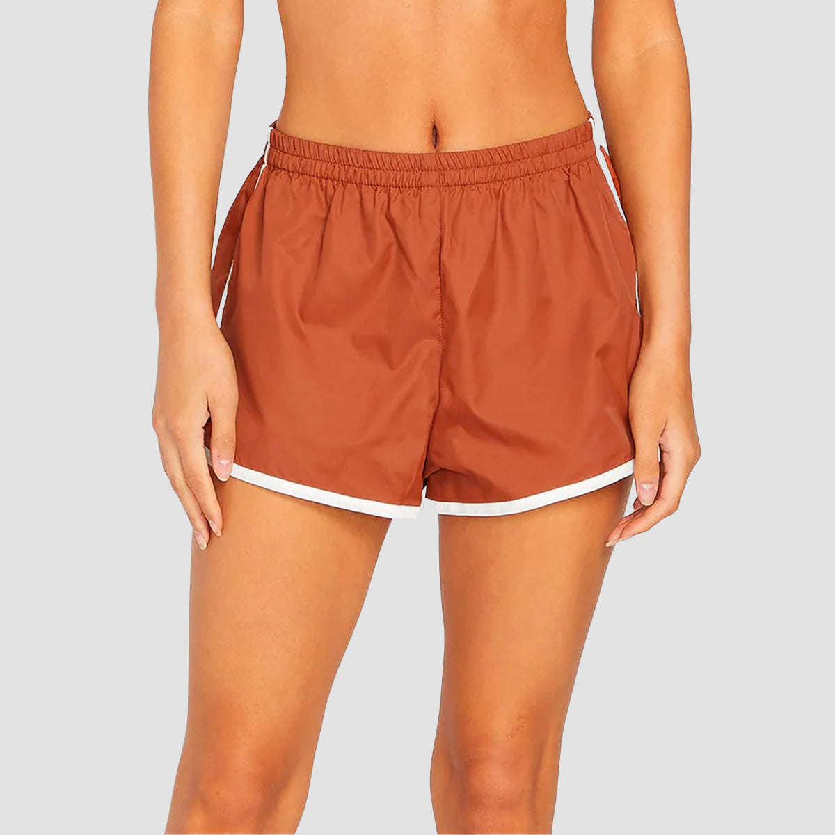 Volcom Coco Ho Runner Shorts Dark Clay - Womens