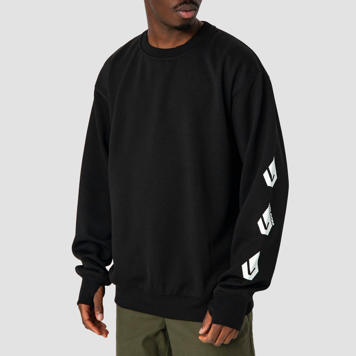 Volcom Core Hydro Snow Crew Sweat Black