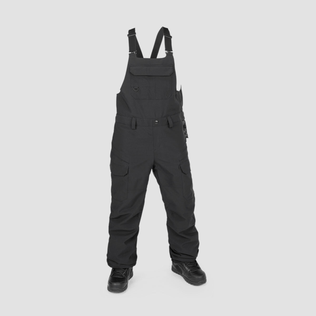 Volcom Creston 3D Stretch 15K Bib Overall Snow Pants Black - Womens