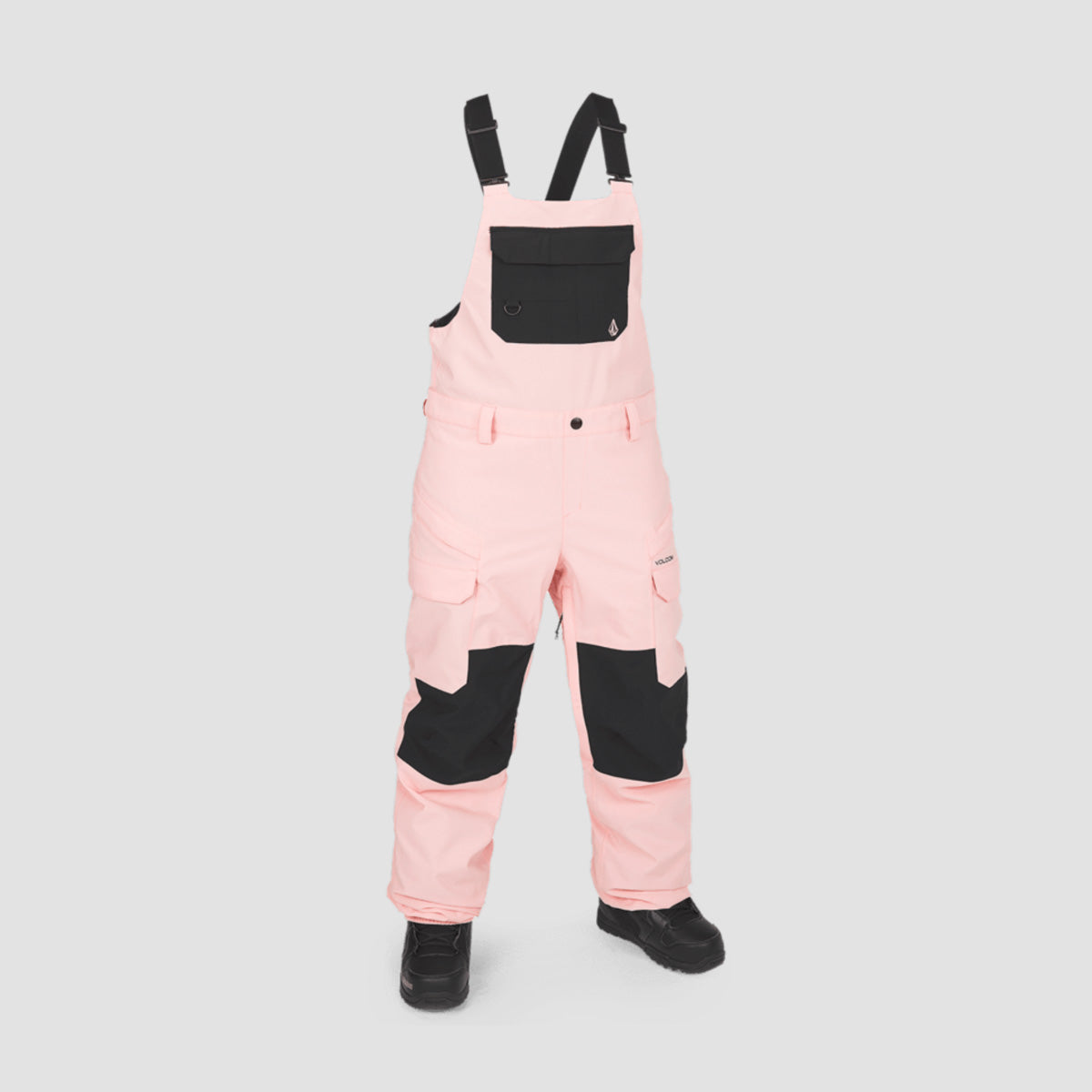 Volcom Creston 3D Stretch 15K Bib Overall Snow Pants Coral Haze - Womens