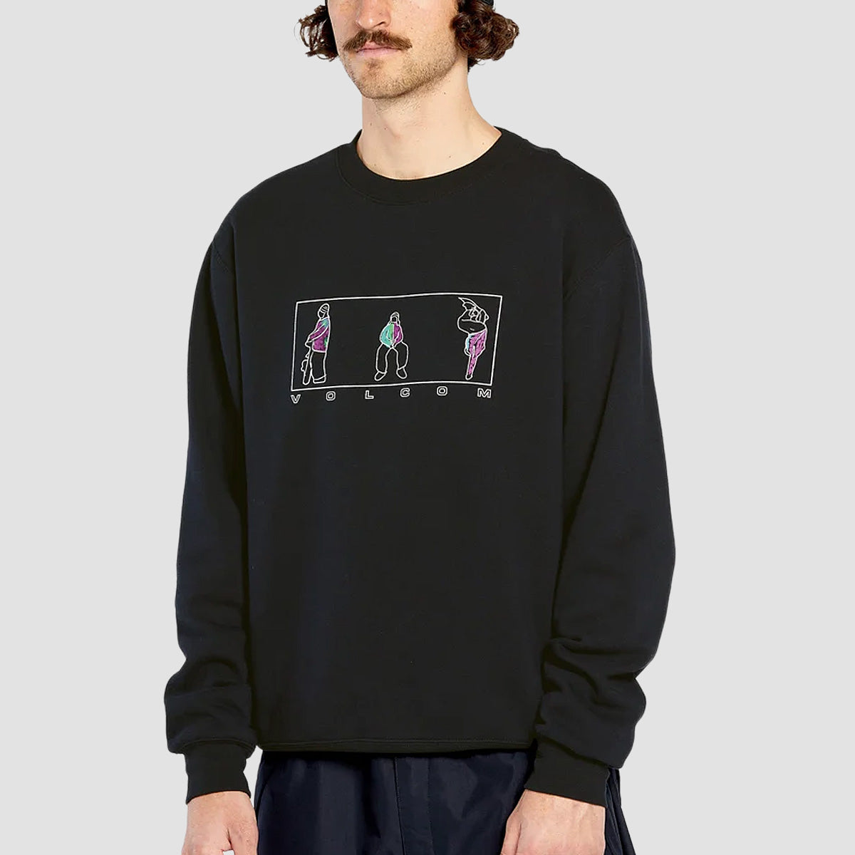 Volcom Essential Crew Sweatshirt Black