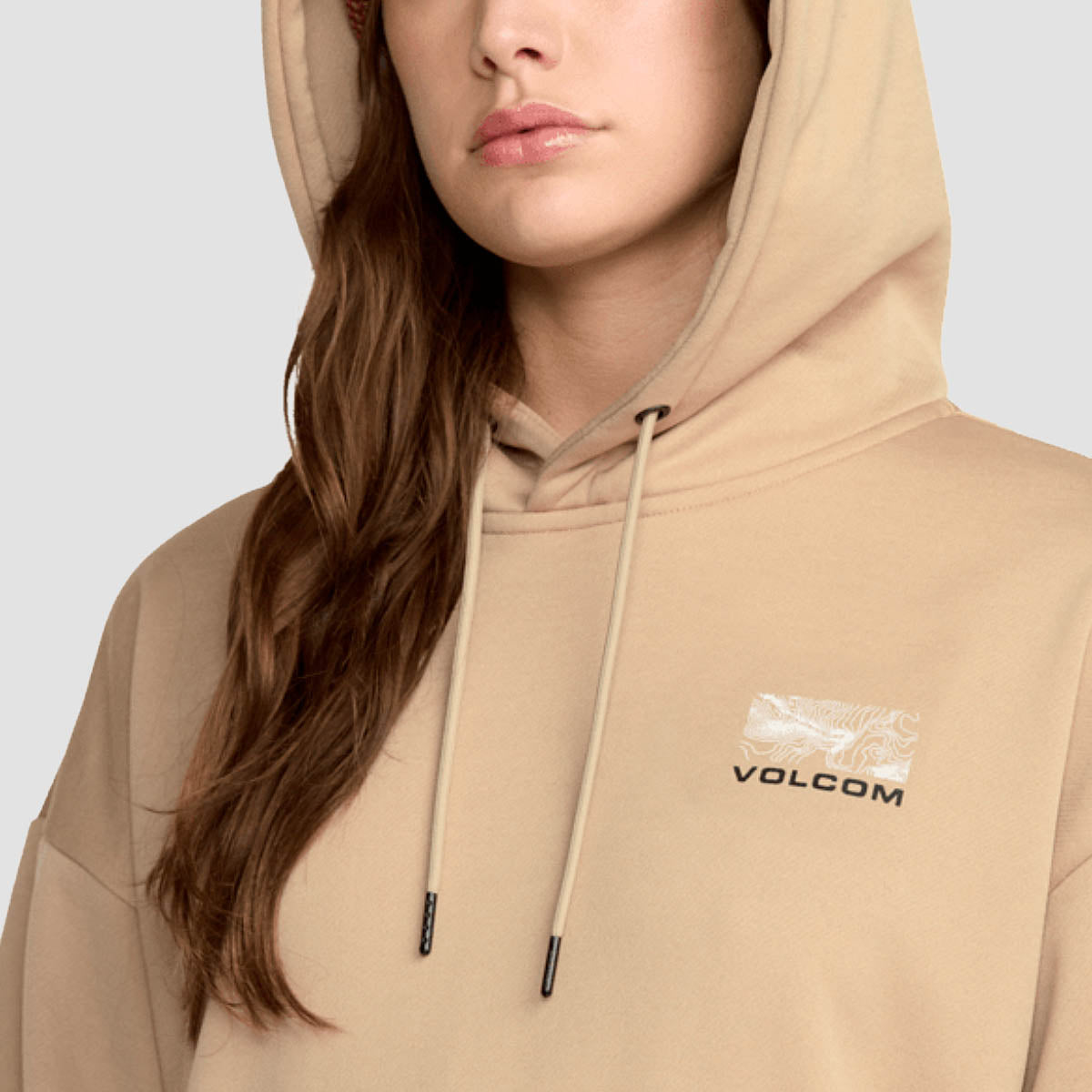Volcom Essential Hydro Pullover Hoodie Oatmeal - Womens