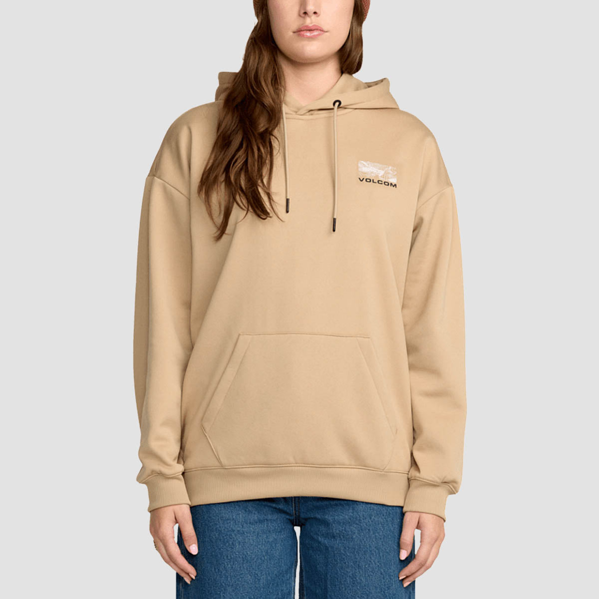 Volcom Essential Hydro Pullover Hoodie Oatmeal - Womens