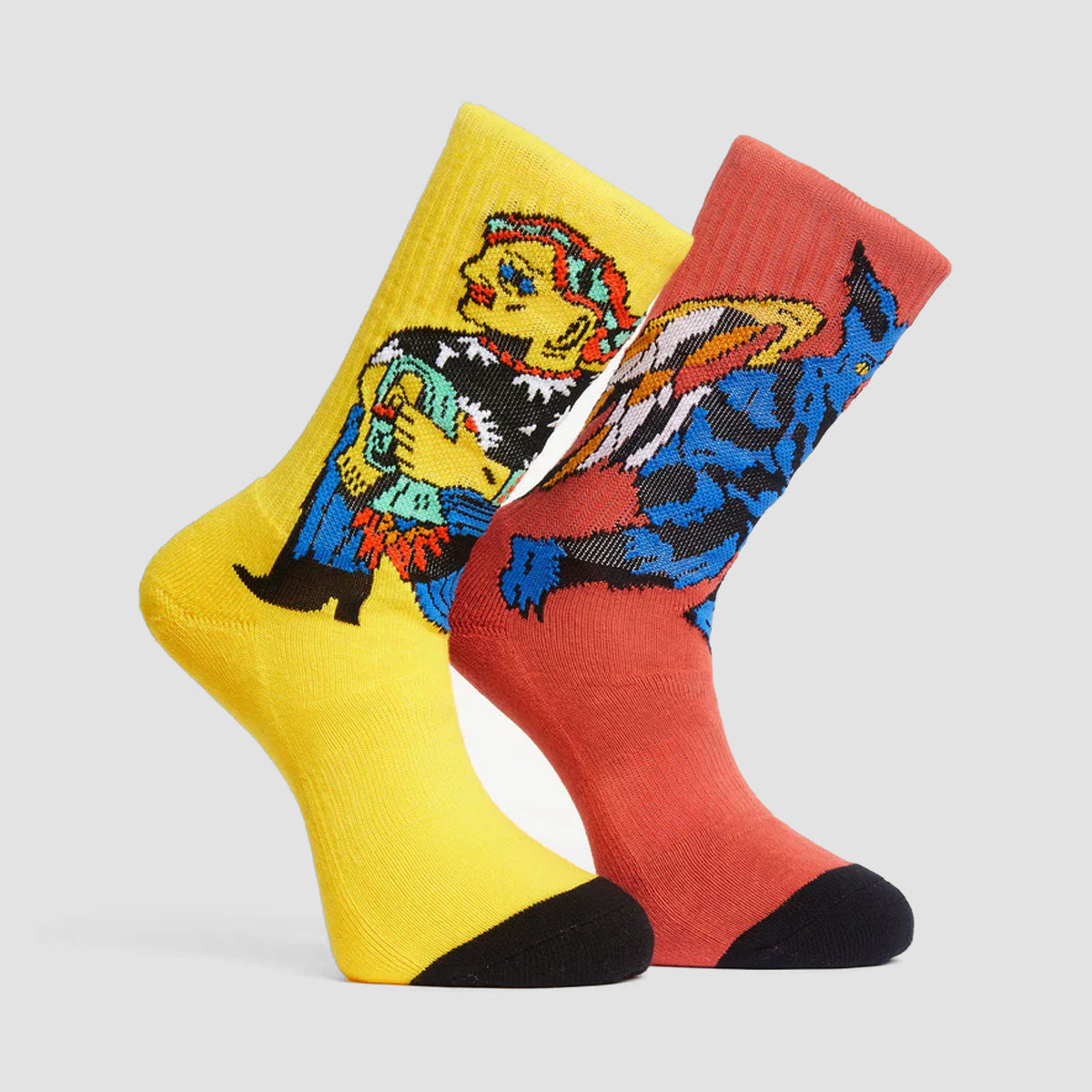 Volcom FA Bob Mollema Socks 4 Pack Mint