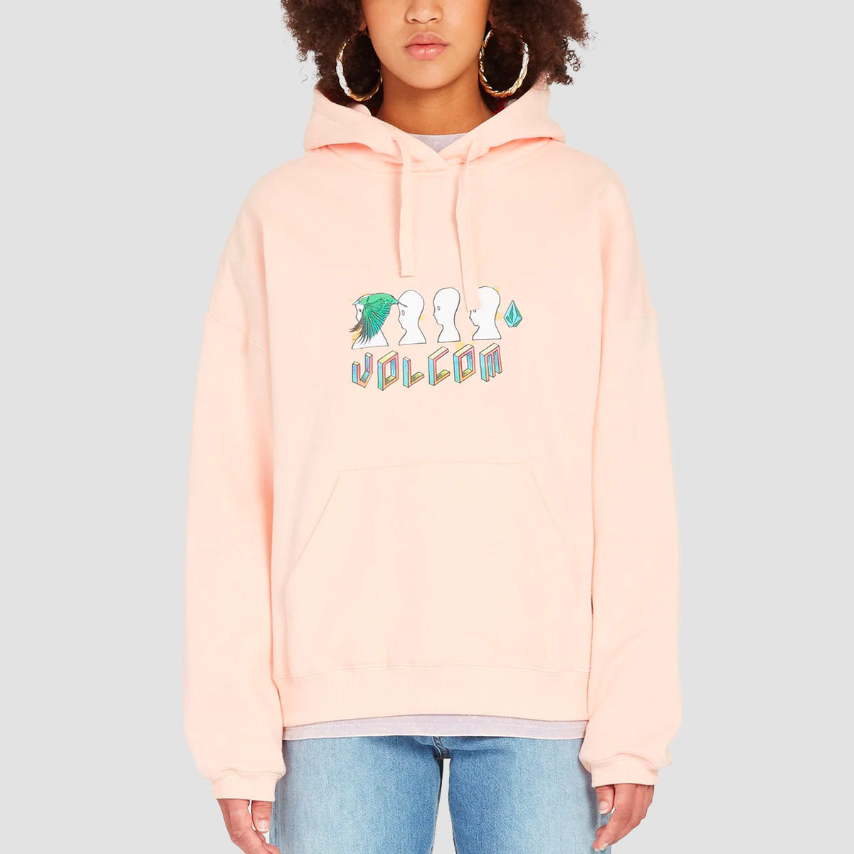 Volcom FA Ed Merlin Murray Pullover Hoodie Melon - Womens