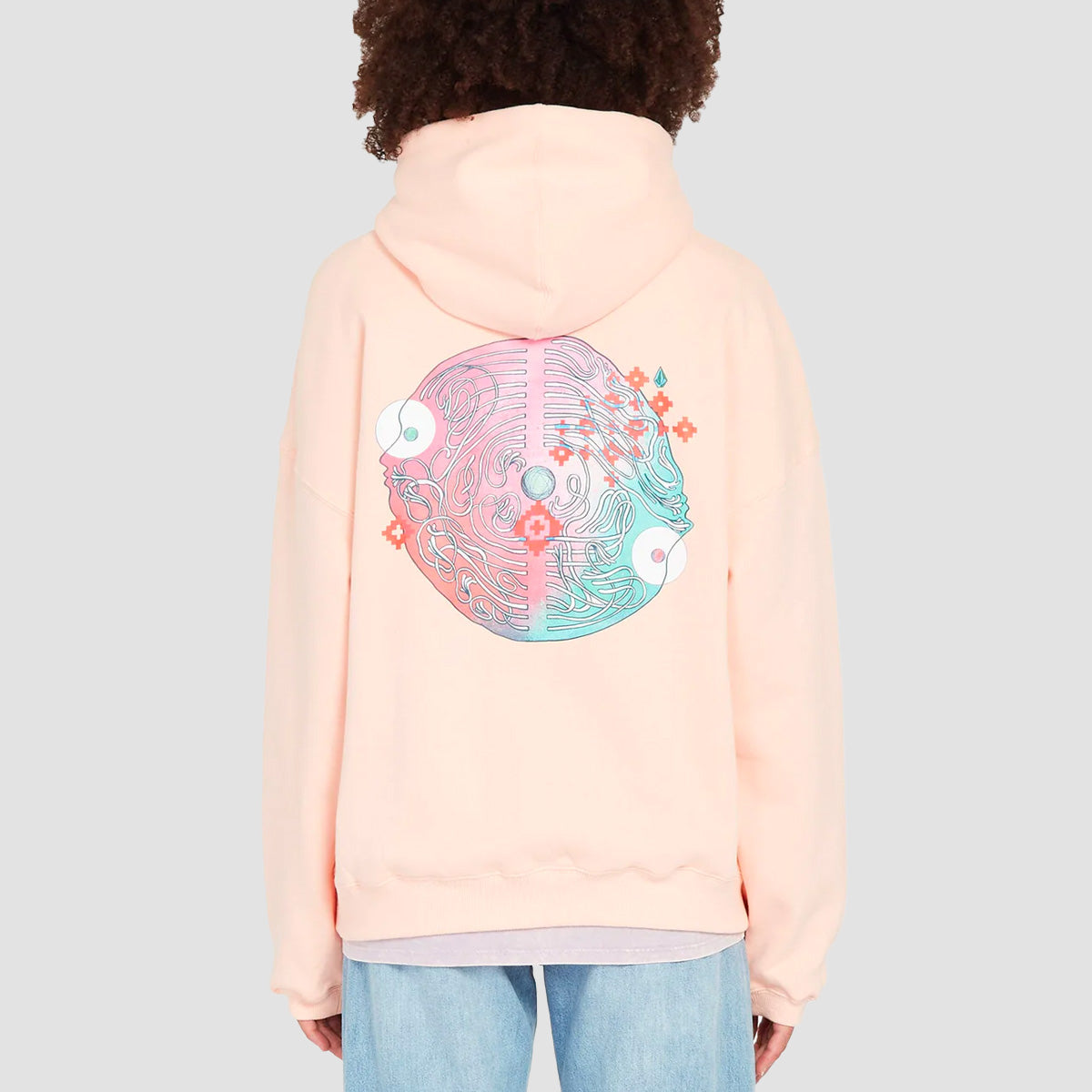 Volcom FA Ed Merlin Murray Pullover Hoodie Melon - Womens