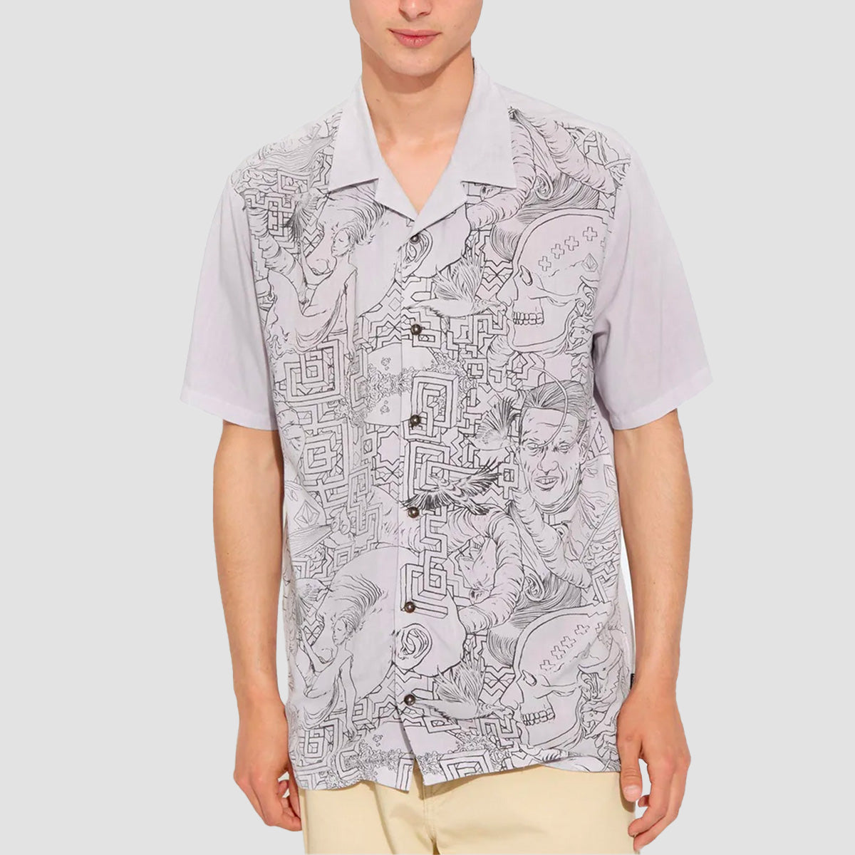 Volcom FA Ed Merlin Murray Short Sleeve Shirt Print