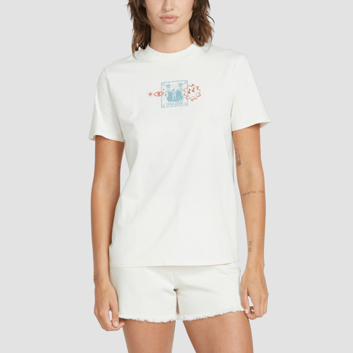 Volcom FA F Rygalski T-Shirt Bone - Womens