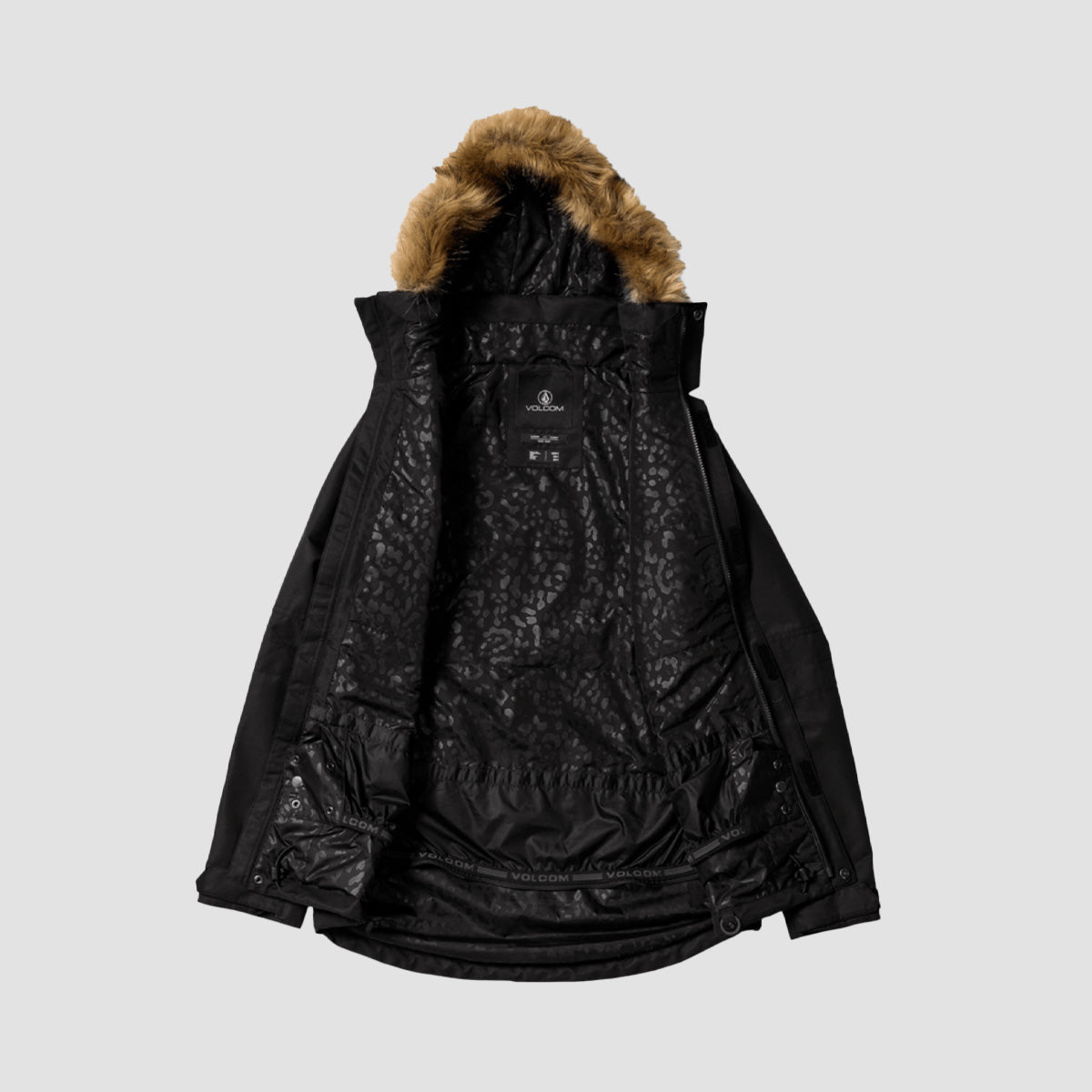 Volcom Fawn Ins Snow Jacket Black - Womens