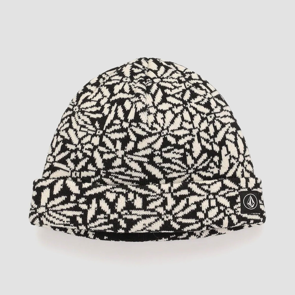Volcom Full Stone Jacquard Beanie Black - Womens