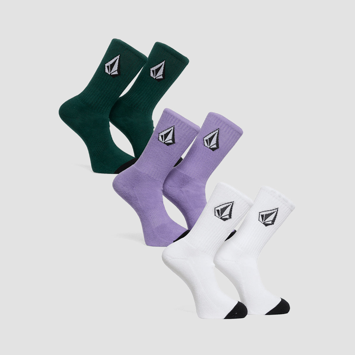 Volcom Full Stone Socks 3 Pack Multi