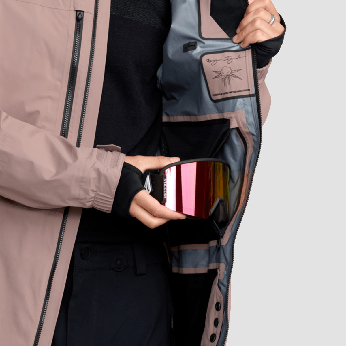 Volcom Guch Stretch Gore-Tex Snow Jacket Mauve