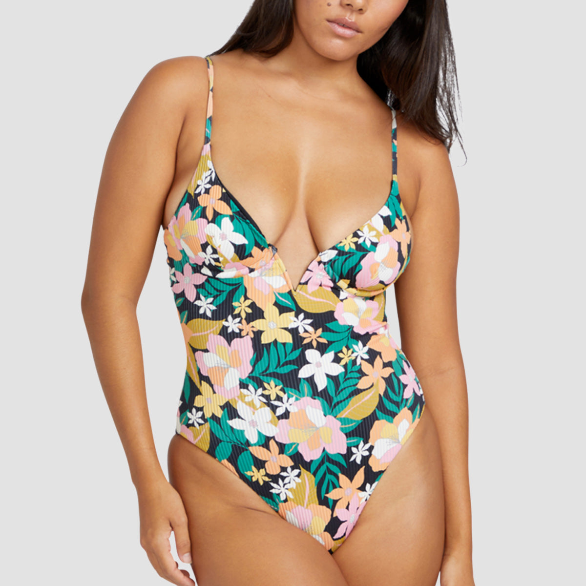 Volcom Had Me At Aloha One-Piece Swimsuit Multi - Womens