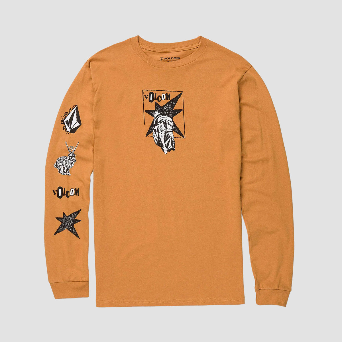 Volcom Heritage Longsleeve T-Shirt Honey Gold