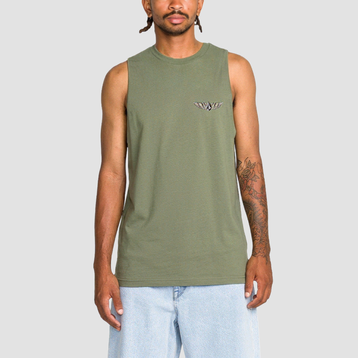 Volcom Hi Flyer Sleeveless T-Shirt Vest Brolive