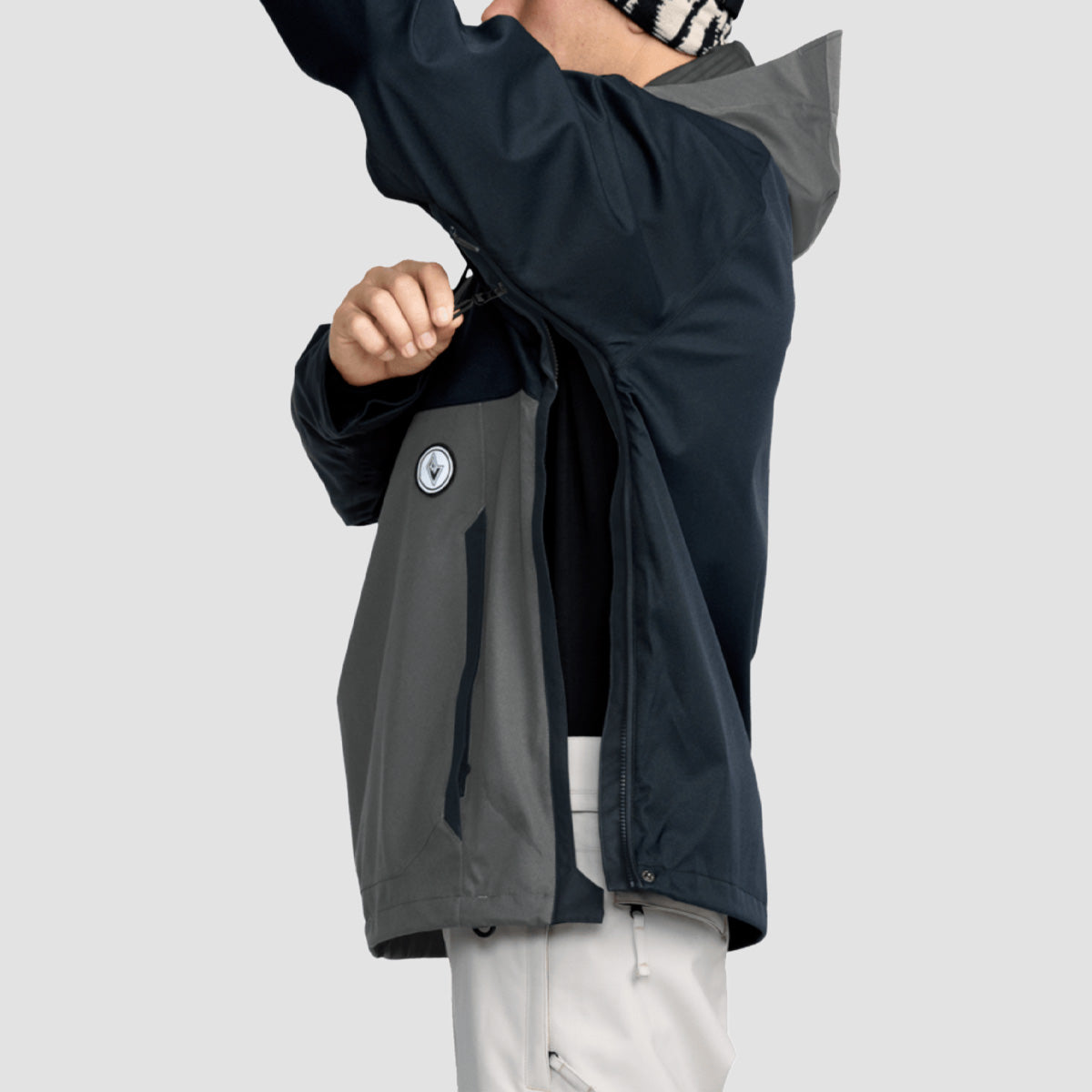 Volcom Hossegor 20K Pullover Snow Jacket Black