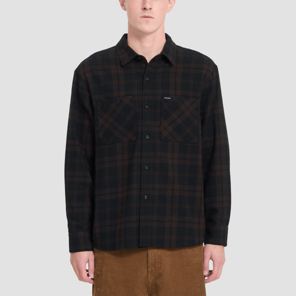 Volcom Hunkstone Longsleeve Shirt Cacao
