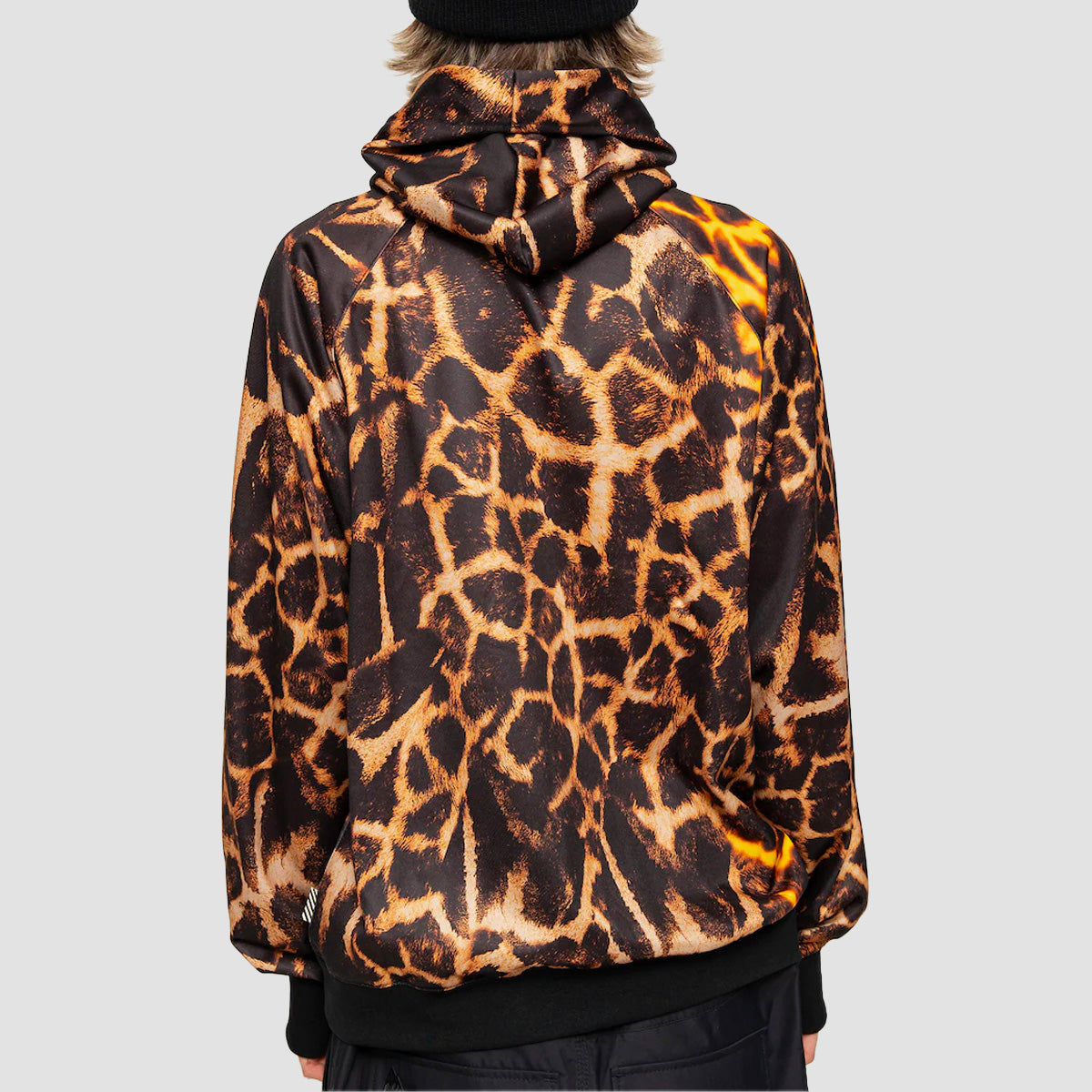 Volcom Hydro Riding Snow Pullover Hoodie Gold Giraffe