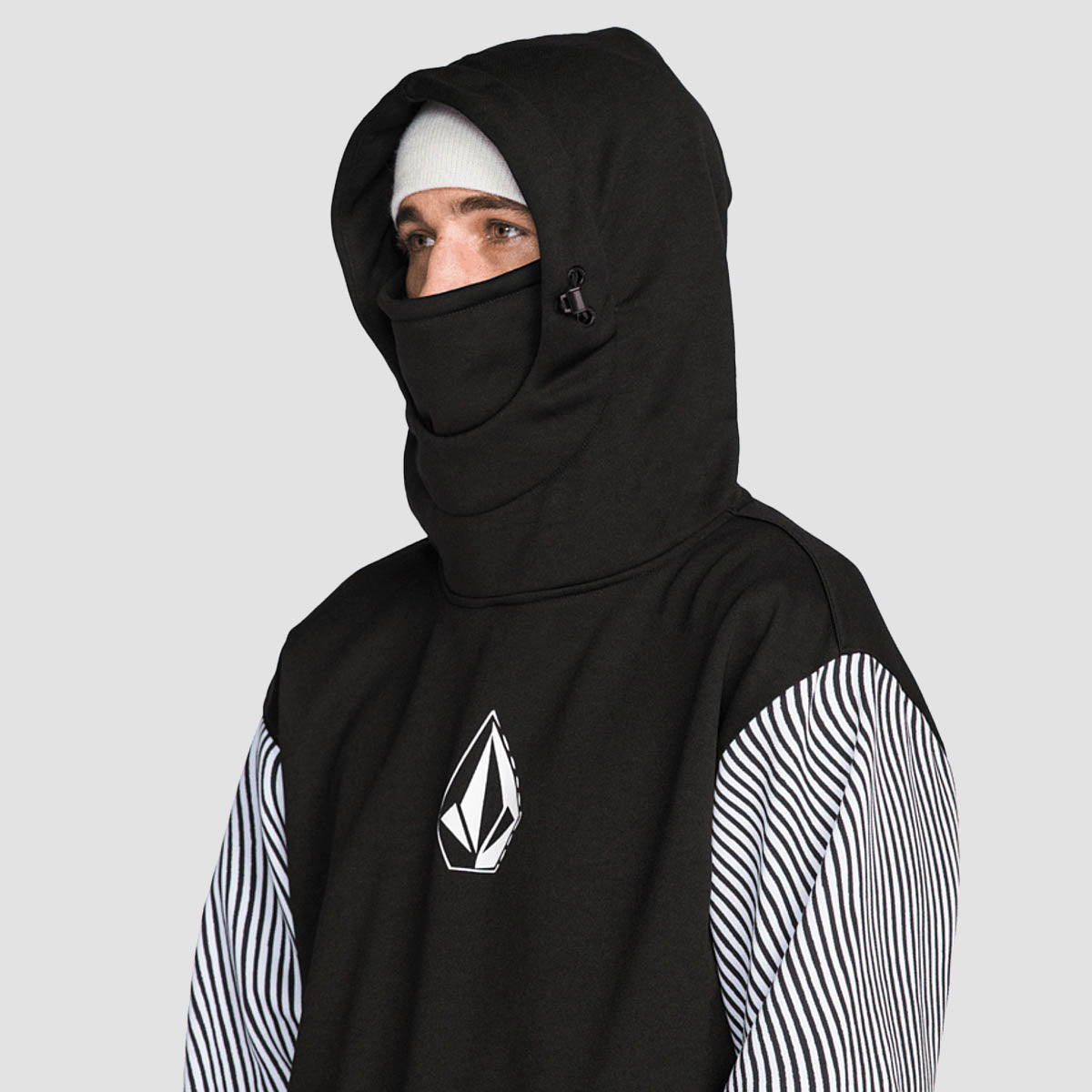 Volcom Hydro Riding Snow Pullover Hoodie Black/White