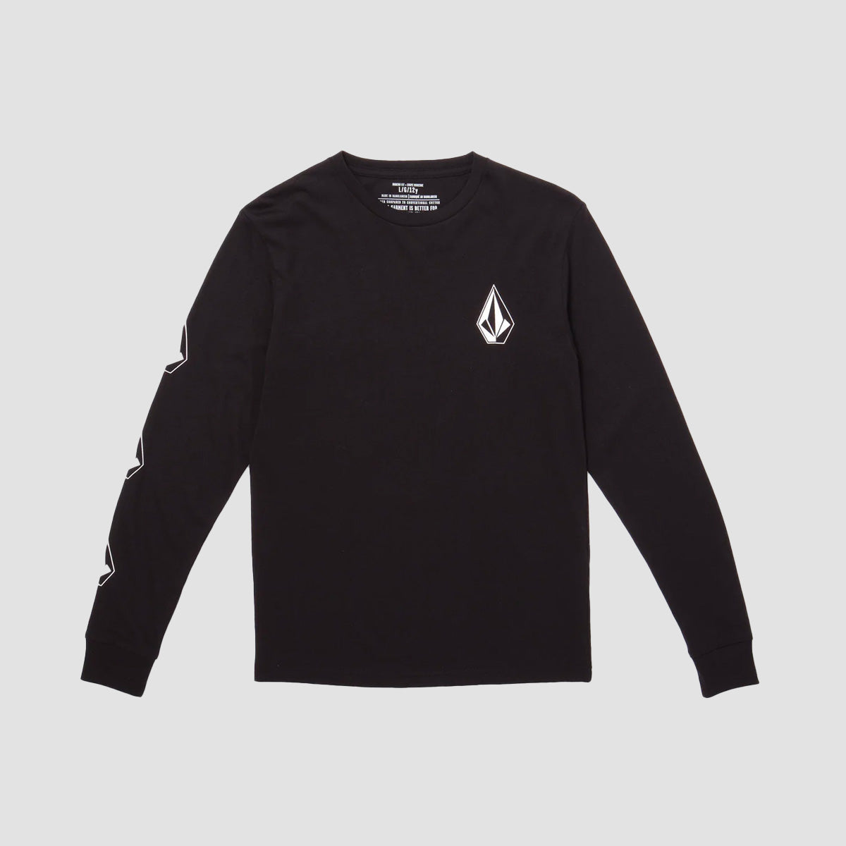 Volcom Iconic Stone Longsleeve T-Shirt Black - Kids