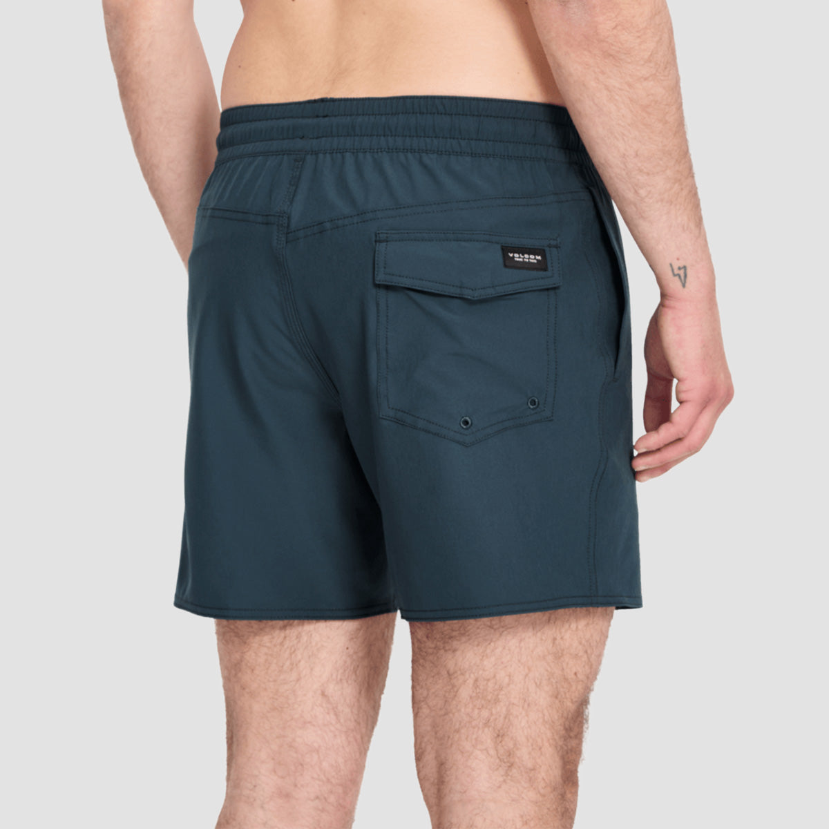 Volcom Lido Solid Trunk 16" Boardshorts Midnight Blue