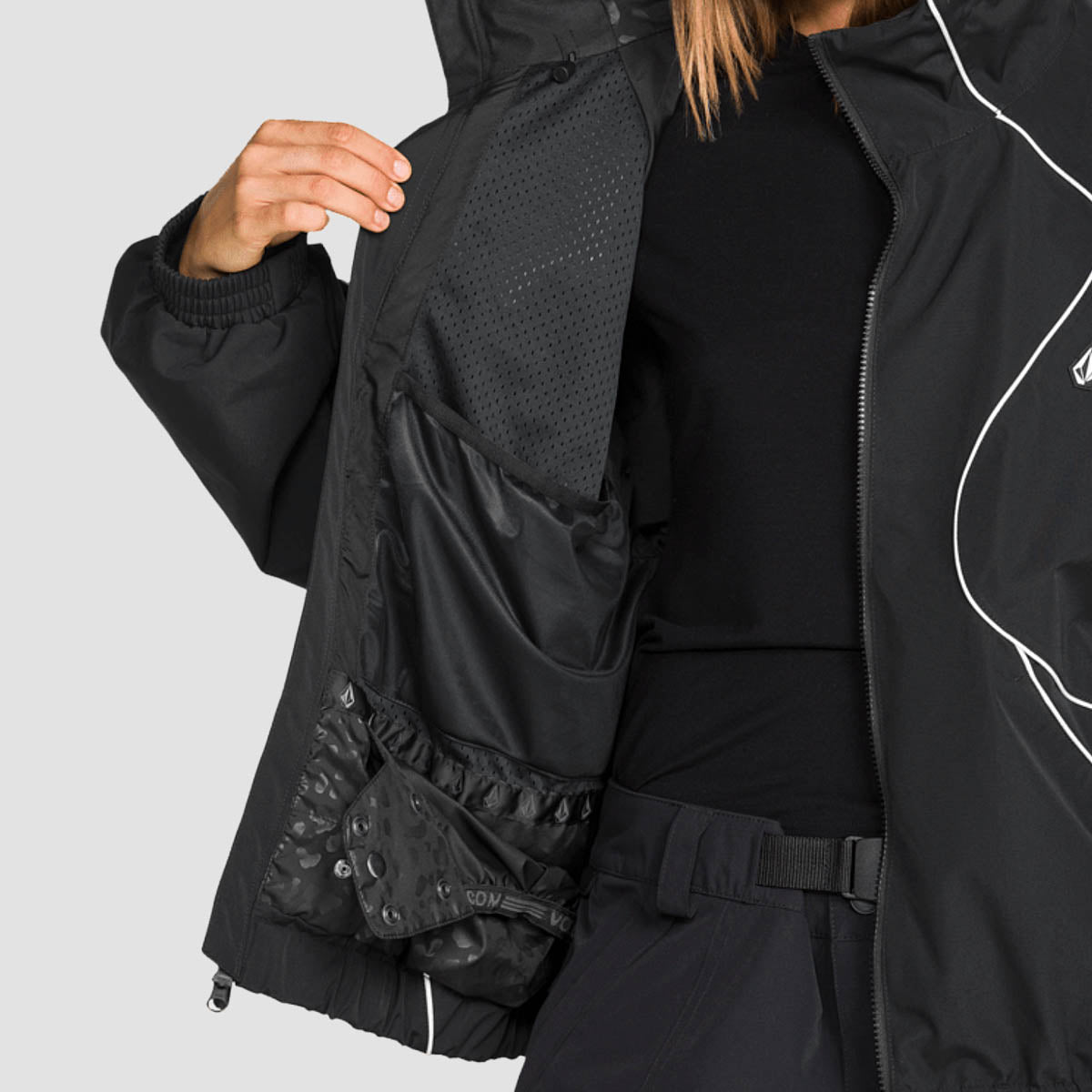 Volcom Liftline 20K Snow Jacket Black - Womens