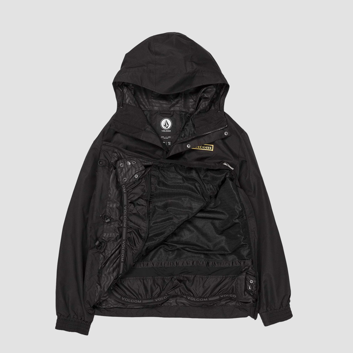 Volcom Longo Pullover Snow Jacket Black