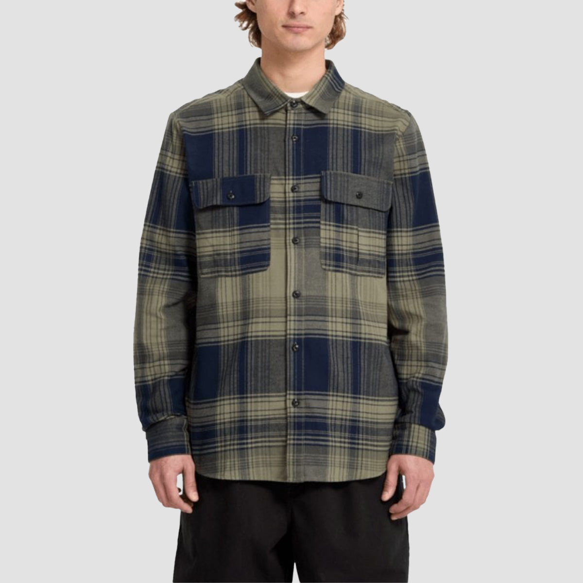 Volcom Parkstone Longsleeve Shirt Thyme Green