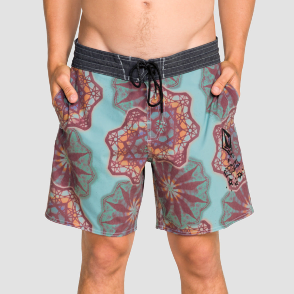 Volcom PCS Star Shields Stoney 18" Boardshorts Black
