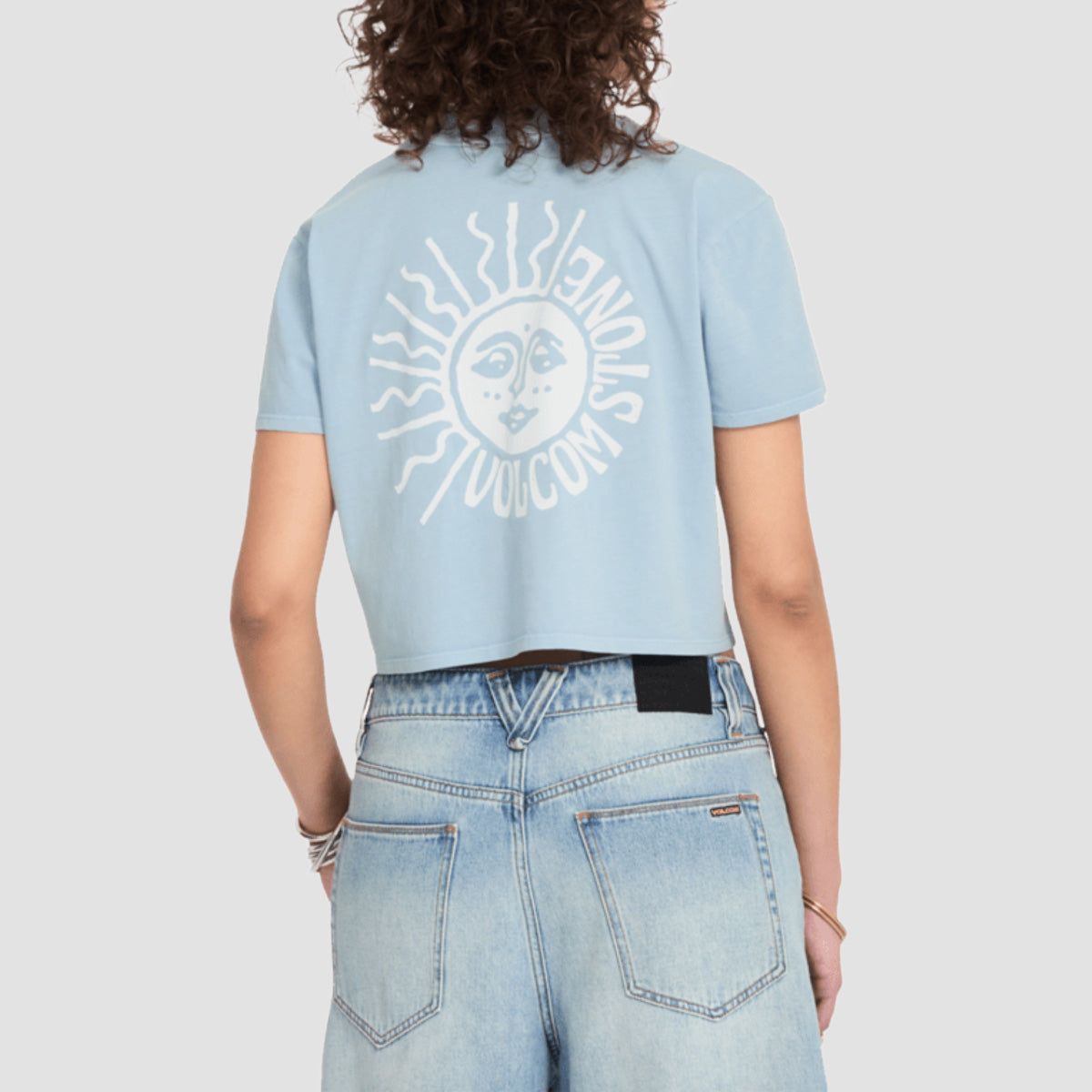 Volcom Pocket Dial T-Shirt Cali Blue - Womens