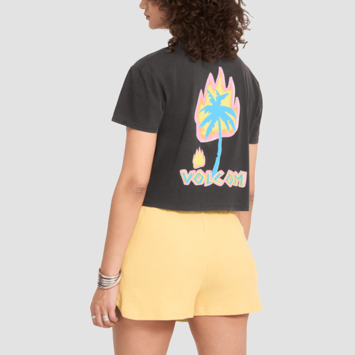 Volcom Pocket Dial T-Shirt Vintage Black - Womens