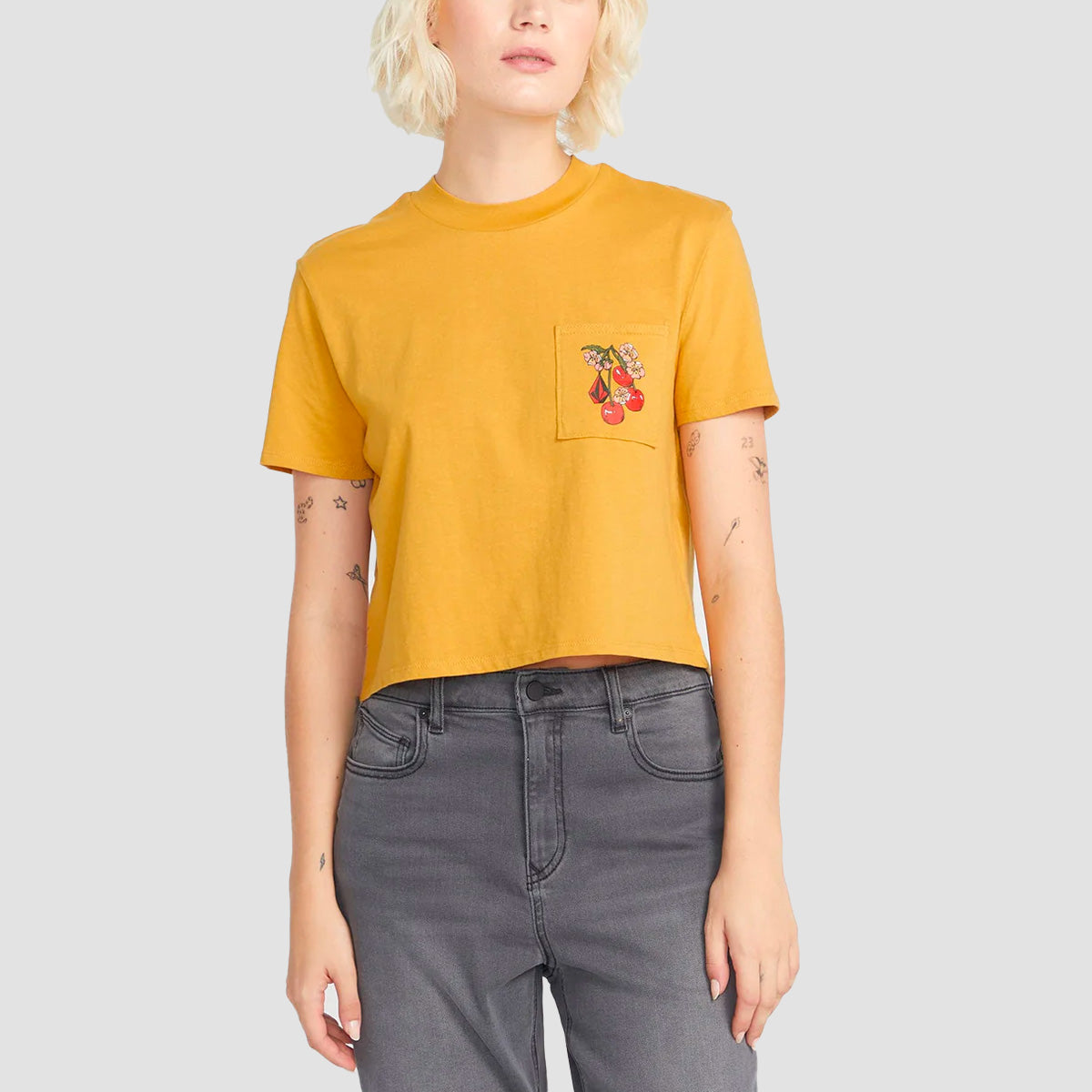 Volcom Pocket Dial T-Shirt Dijon - Womens