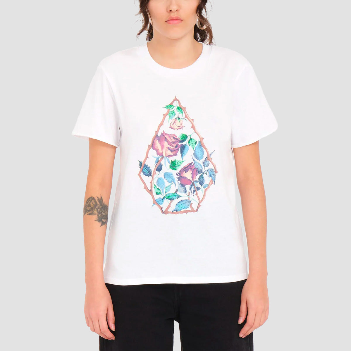 Volcom Radical Daze T-Shirt White - Womens