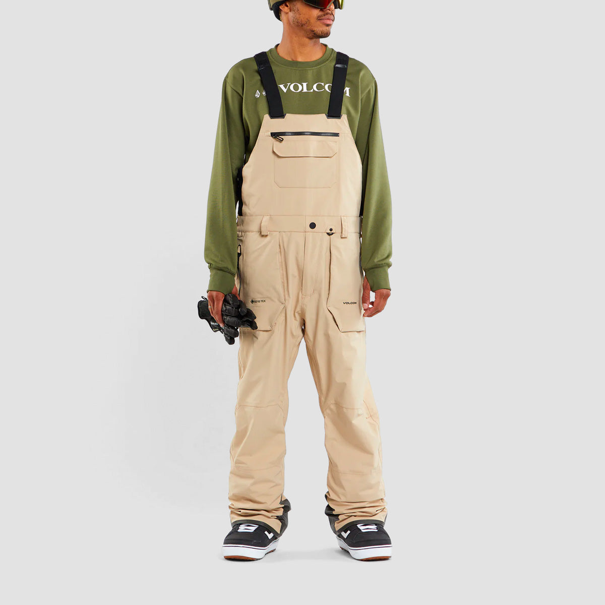 Volcom Rain Gore-Tex Bib Snow Pants Khakiest