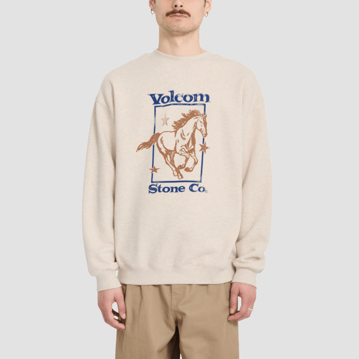 Volcom Recto Verso Crew Sweatshirt Dust Heather