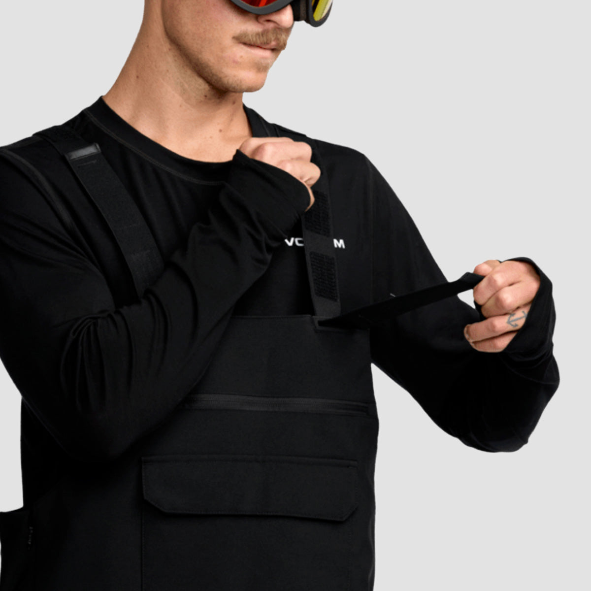 Volcom Roan Bib Overall 15K Snow Pants Black