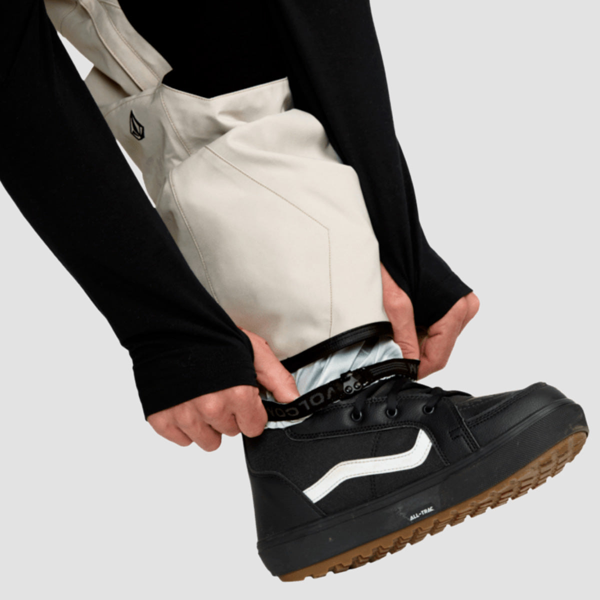 Volcom Roan Bib Overall 15K Snow Pants Stone