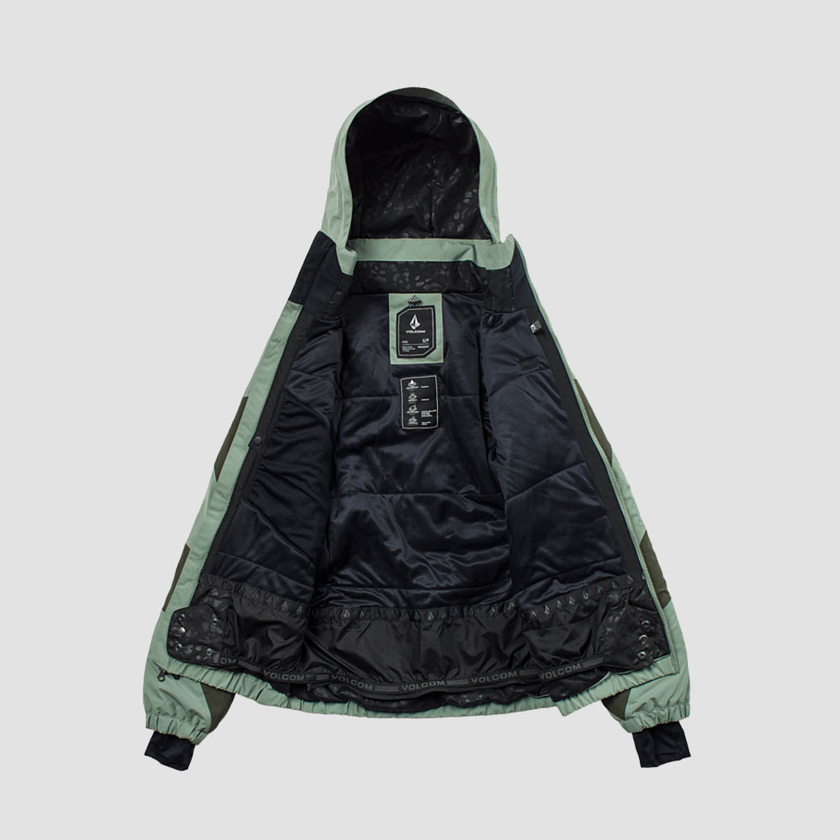Volcom Shelter 3D Stretch 20K Snow Jacket Light Green - Womens