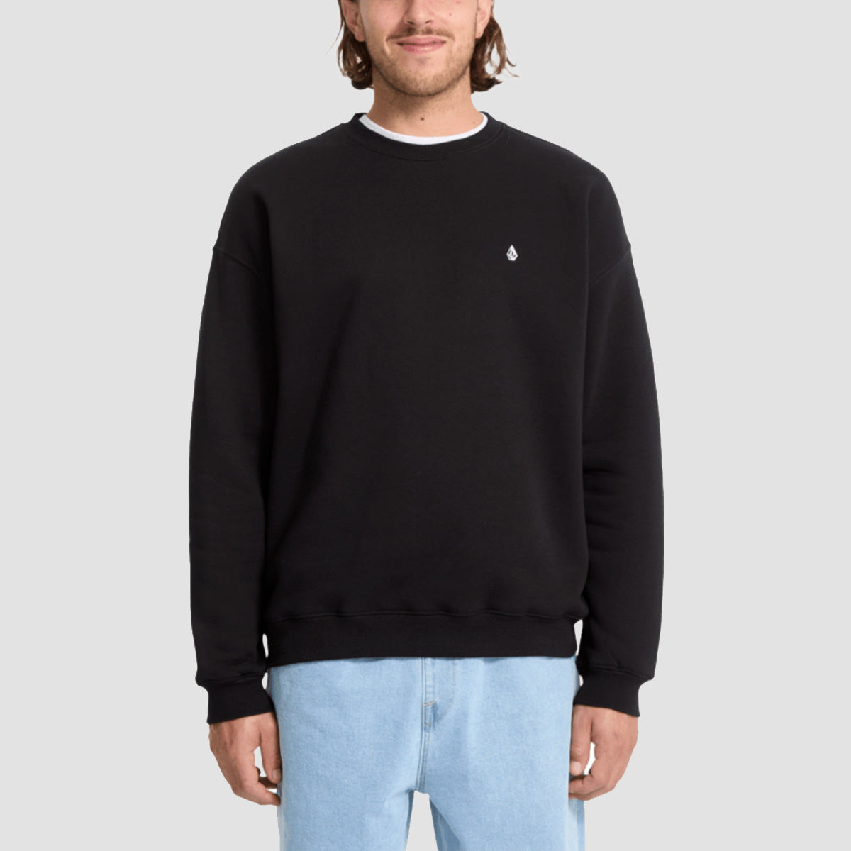 Volcom Single Stone Crew Sweatshirt Black