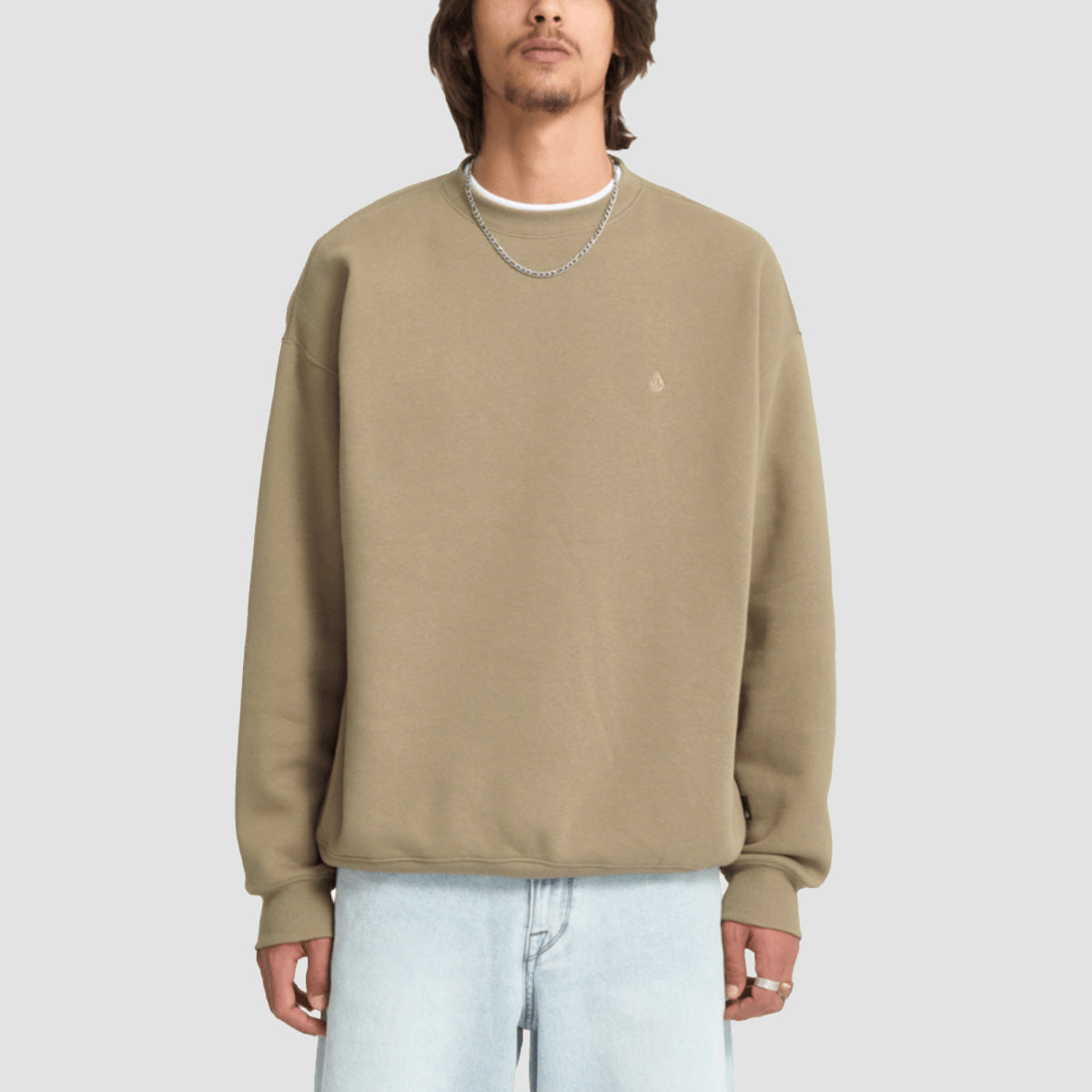 Volcom Single Stone Crew Sweatshirt Brindle
