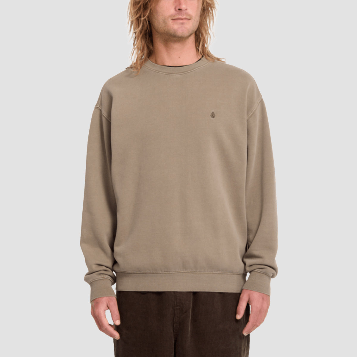 Volcom Single Stone PW Crew Sweatshirt Earth