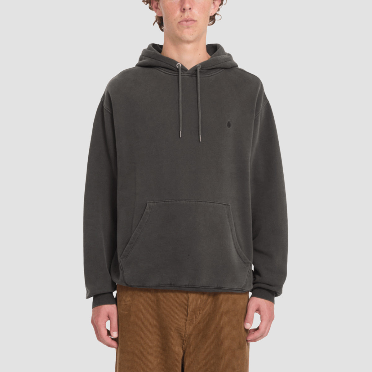 Volcom Single Stone Pw Pullover Hoodie Rinsed Black
