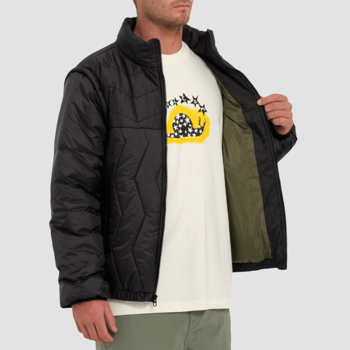 Volcom Skate Vitals Simon B Puff Jacket Black